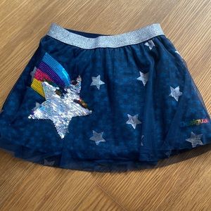 Desigual girl star skirt glitter sequence size 7-8